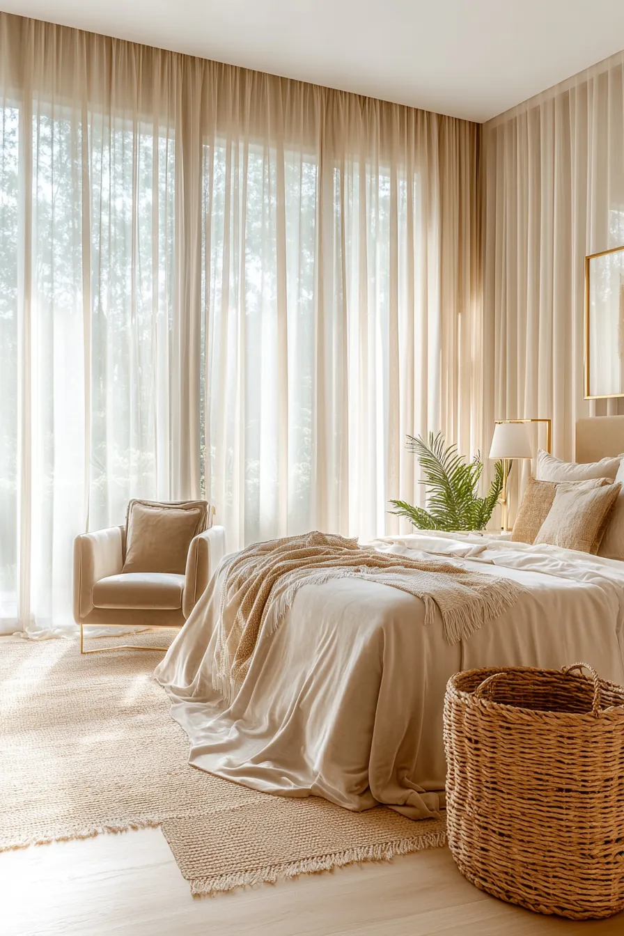 Explore Warm Summer Luxury Bedroom Themes in Modern Luxe Style