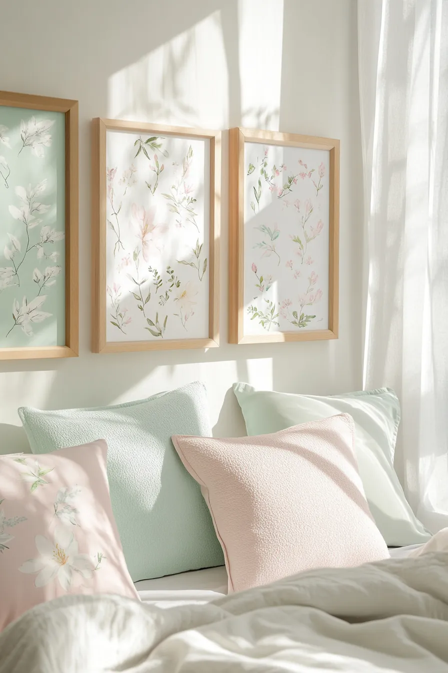 Explore refreshing spring bedroom wall art ideas that awaken your rooms charm