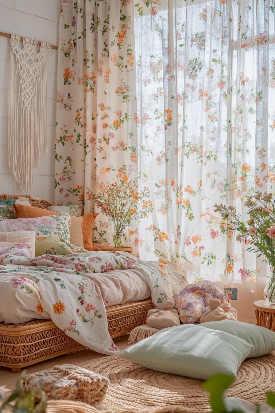 Floral Boho Summer Vibe Decorating Ideas for a Fresh Bedroom Refresh