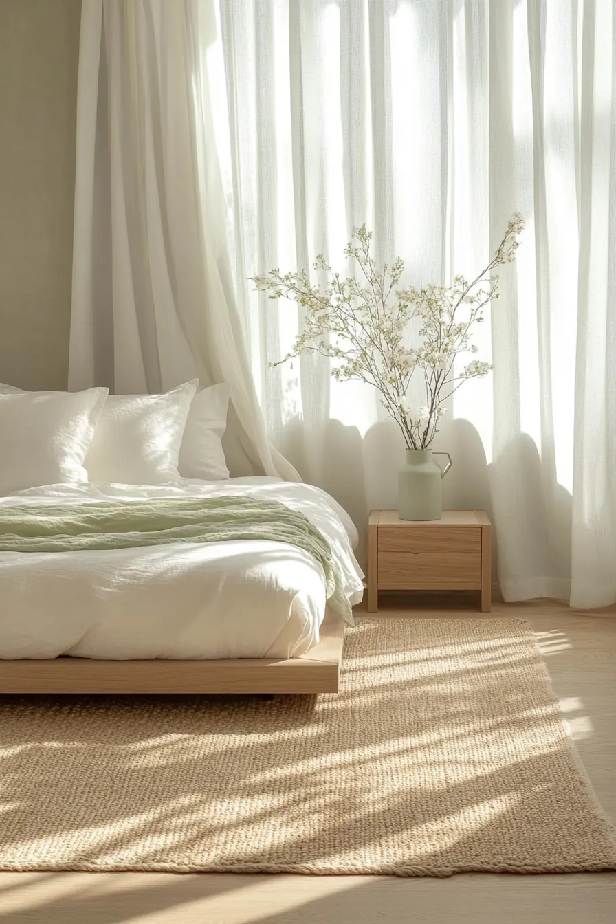 Fresh Minimal Bedroom Decor for Springtime to Refresh Your Space