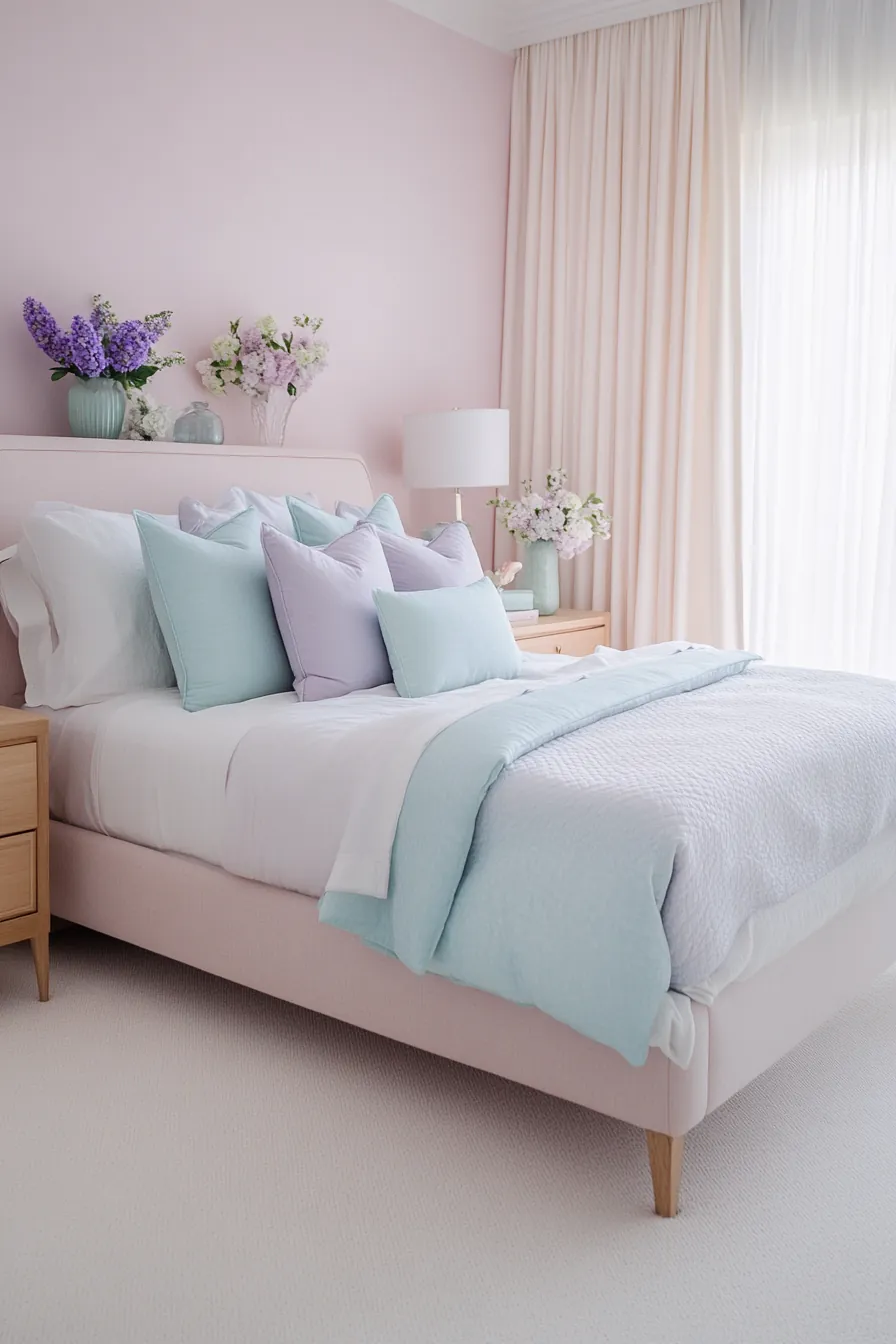 Freshen Up Your Home Using Spring Pastel Bedroom Decor Ideas
