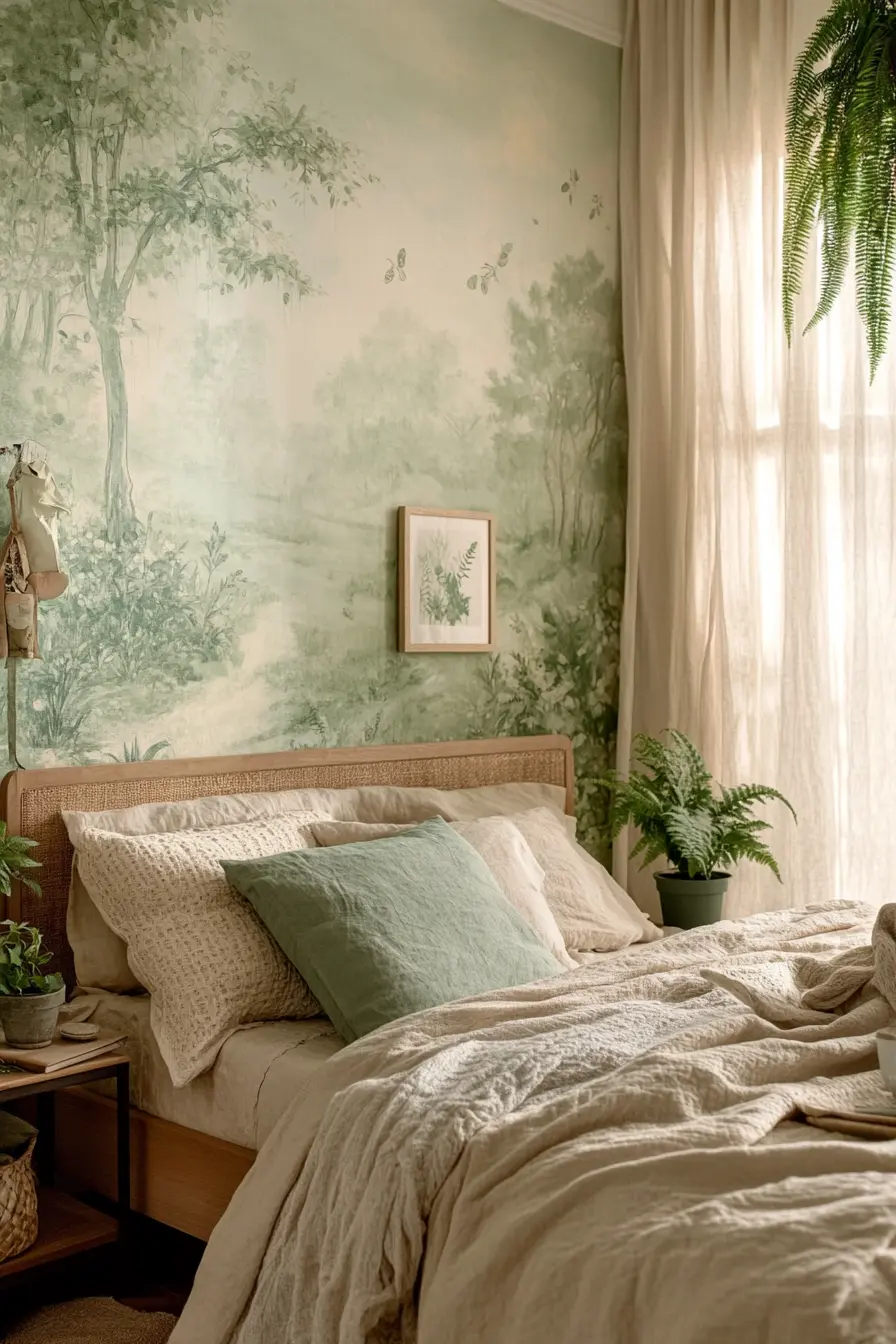 How to Create a Tranquil Bedroom with Natural Wall Features