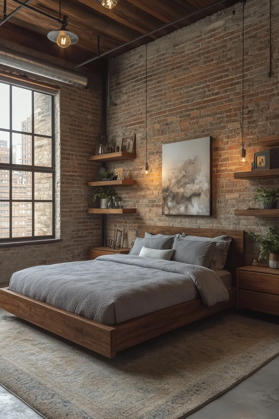 Incorporate Chic Urban Industrial Elements in Your Bedroom