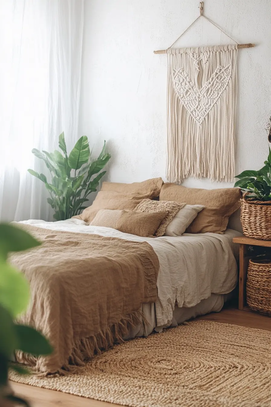 Infusing Nature into Boho Bedrooms for Serenity
