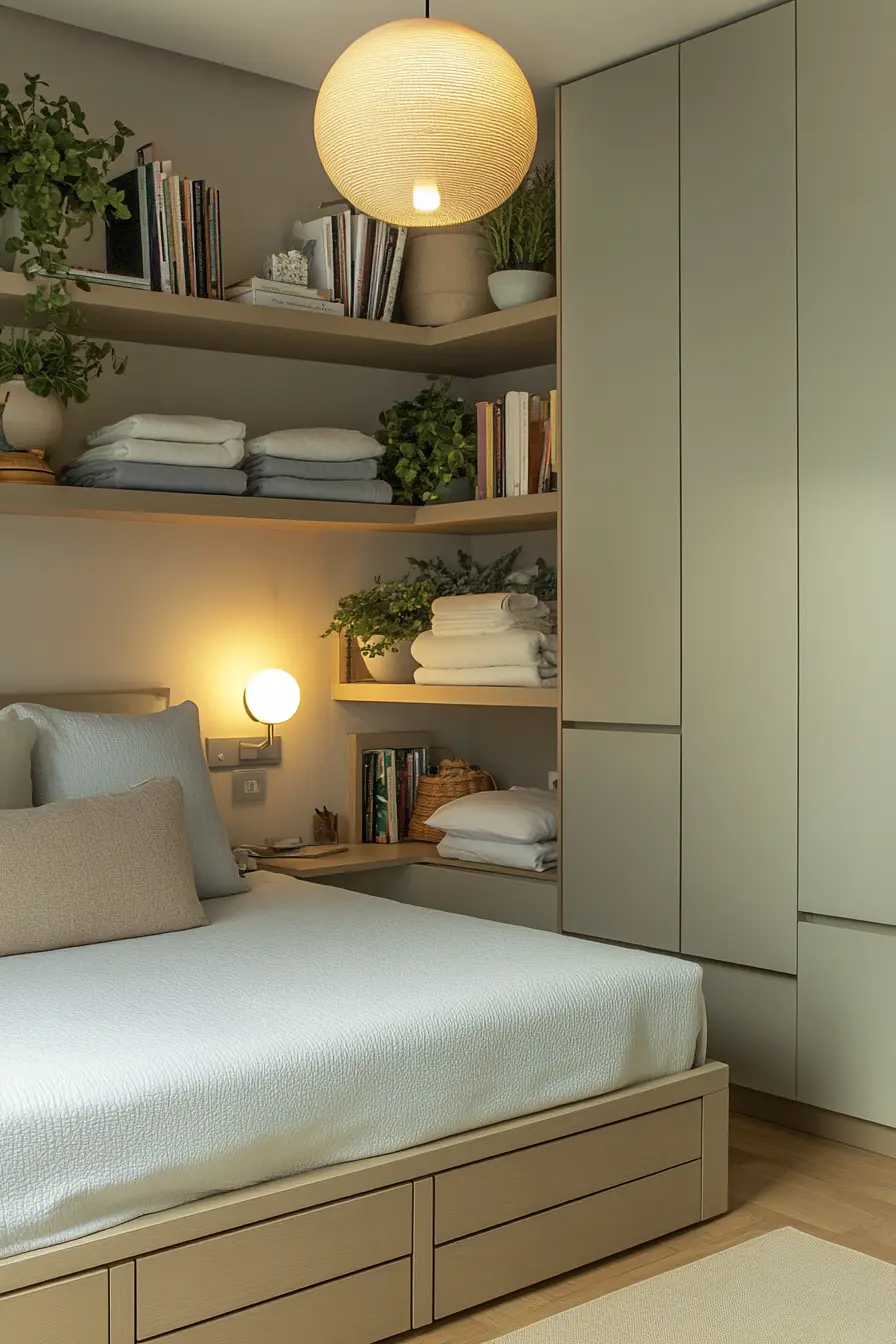 Innovative Vertical Storage Solutions for Bedroom Organization