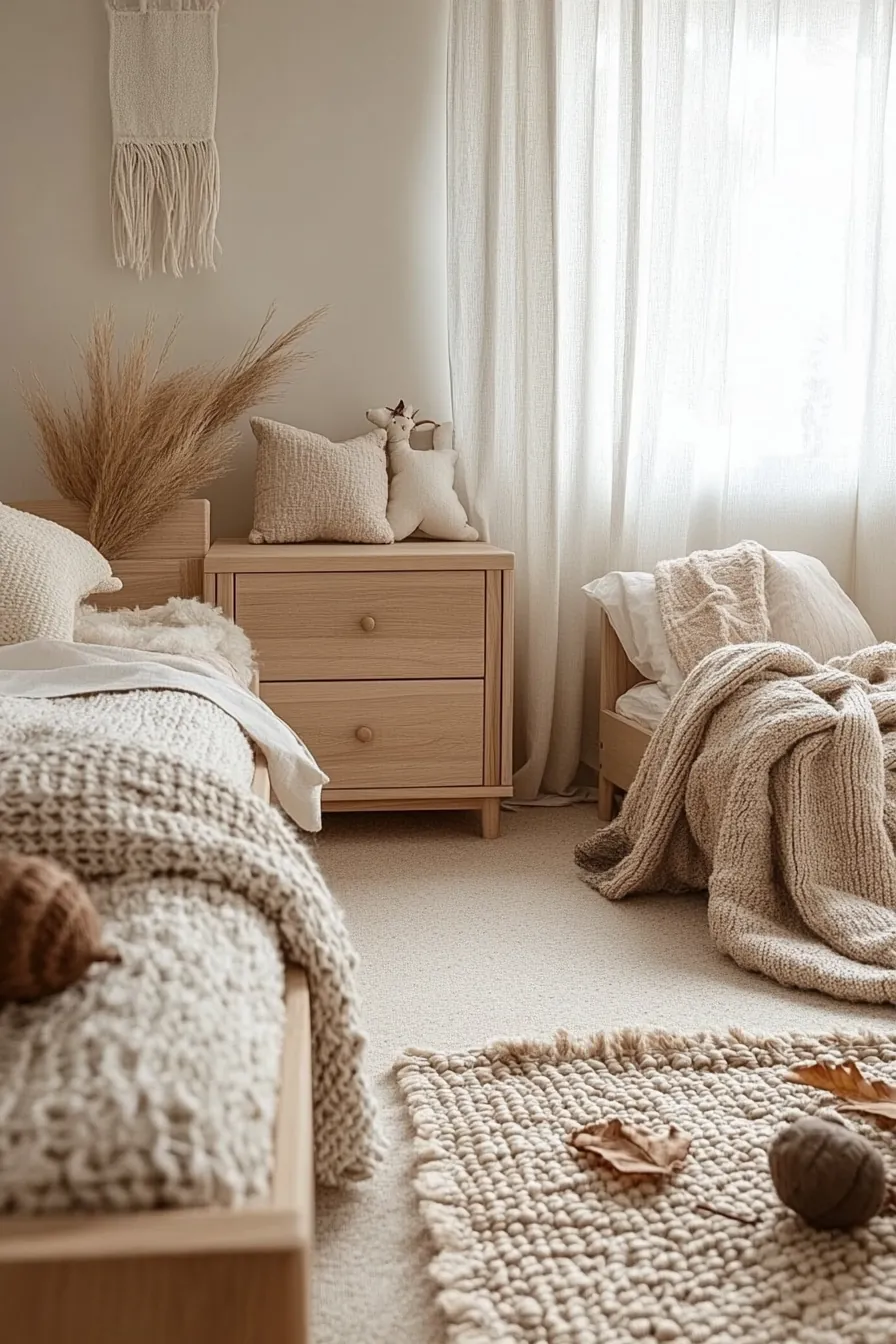 Inspiring Autumn Neutral Palette Kids Room Decor Ideas for Serene Spaces