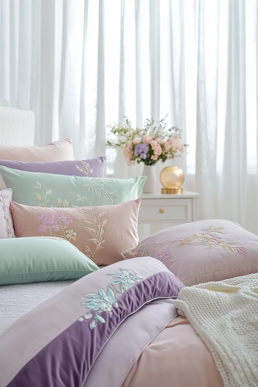 Inspiring Bedroom Looks Featuring Spring Pastel Bedding Styles