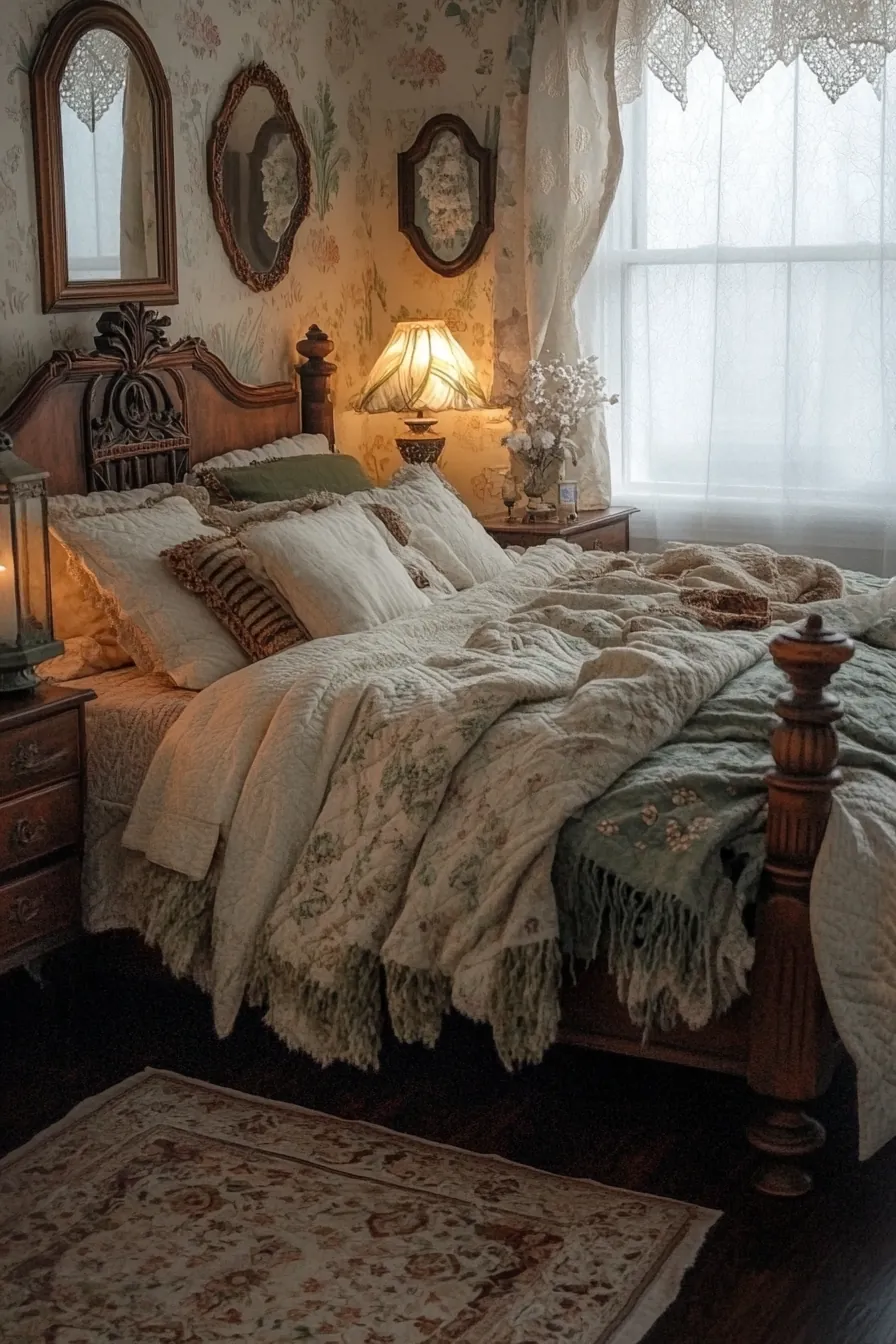 Inspiring Cozy Vintage Bedroom Ideas for Winter Bliss