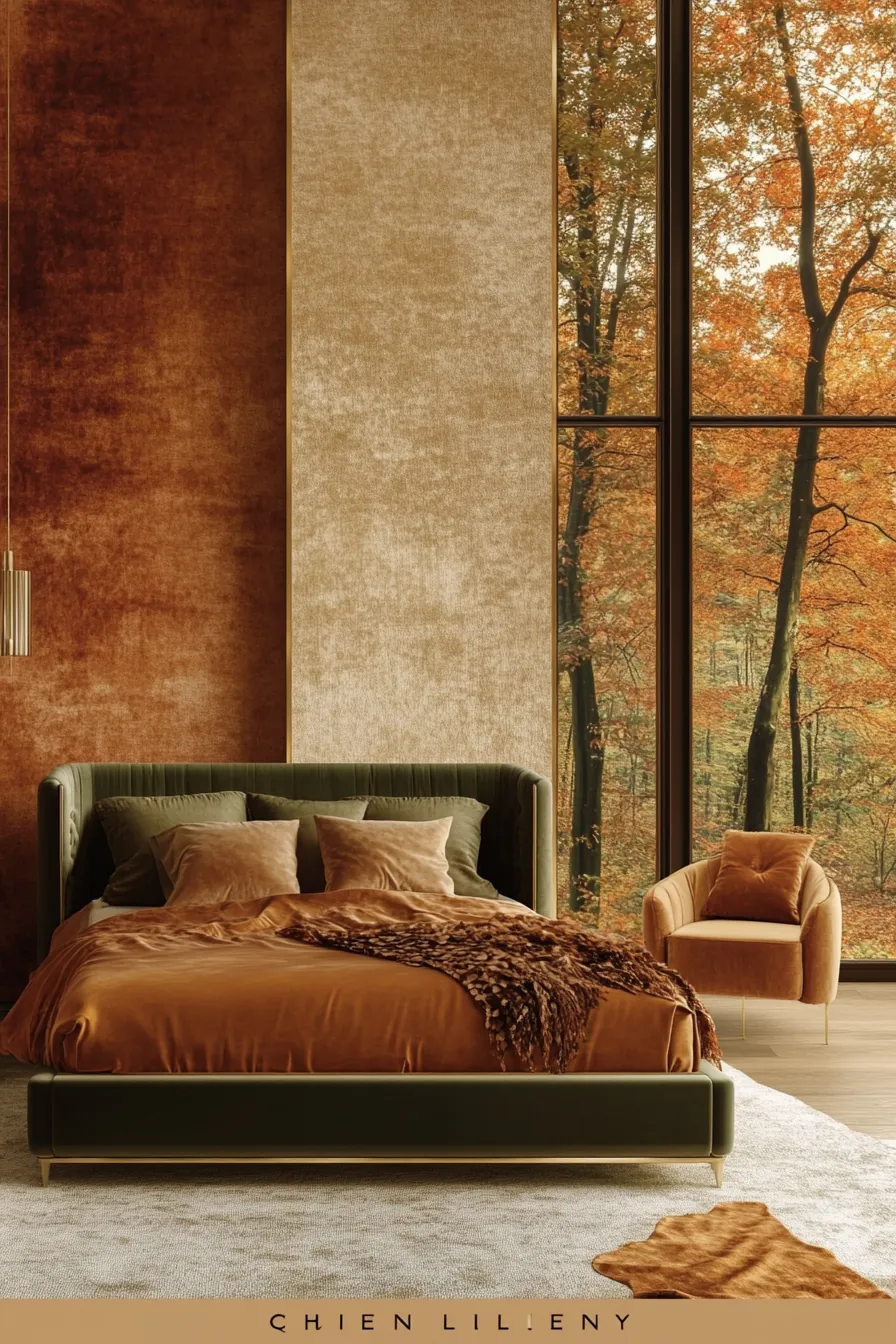 Inspiring Modern Autumn Bedroom Color Palettes for Luxe Design