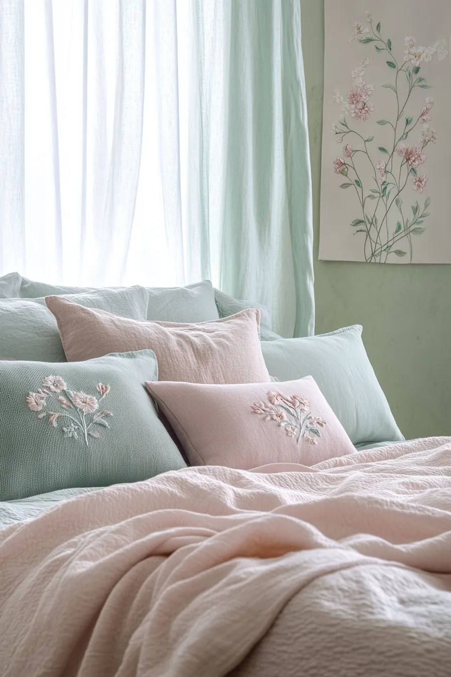 Inspiring Pastel Spring Bedroom Color Palettes for Seasonal Ambience