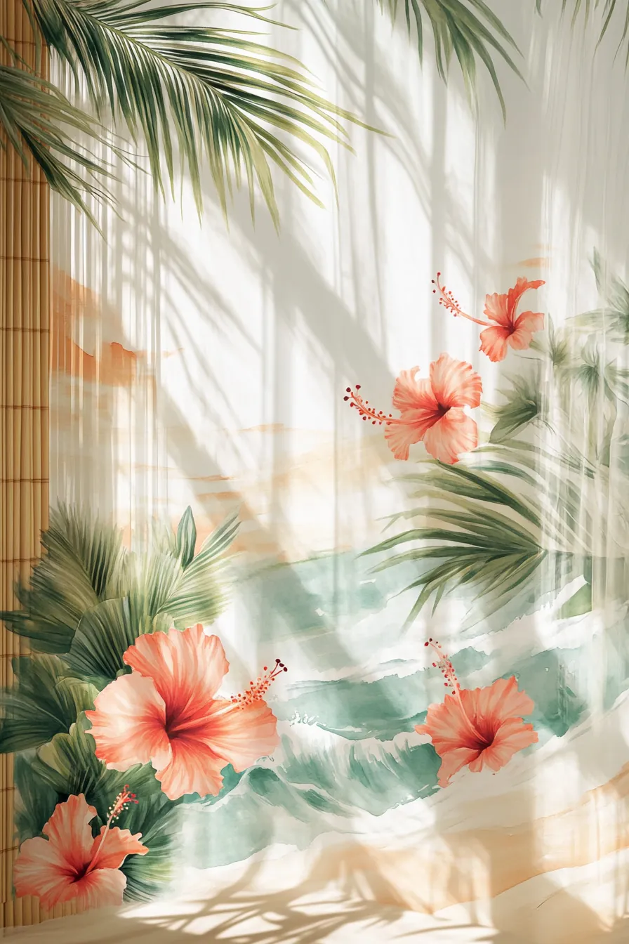Inspiring Summer Tropical Bedroom Art Themes for Relaxing Vibes