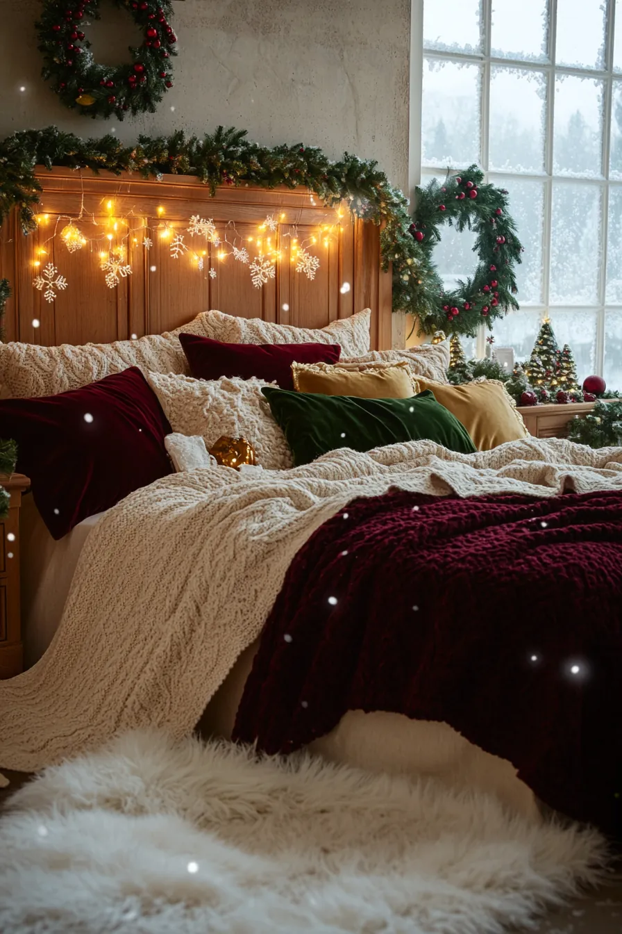 Inspiring festive holiday bedroom decorating ideas to try now