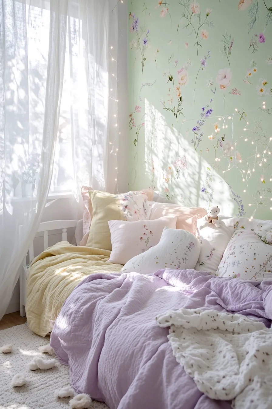 Joyful spring pastel bedroom ideas children cherish
