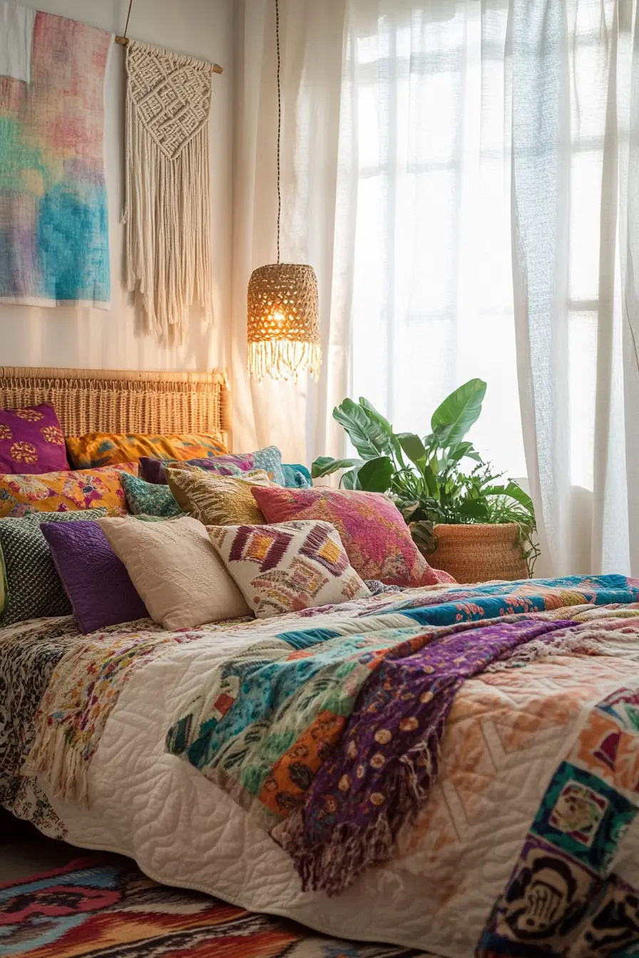 Layering Textiles Achieving the Perfect Boho Chic Bedroom