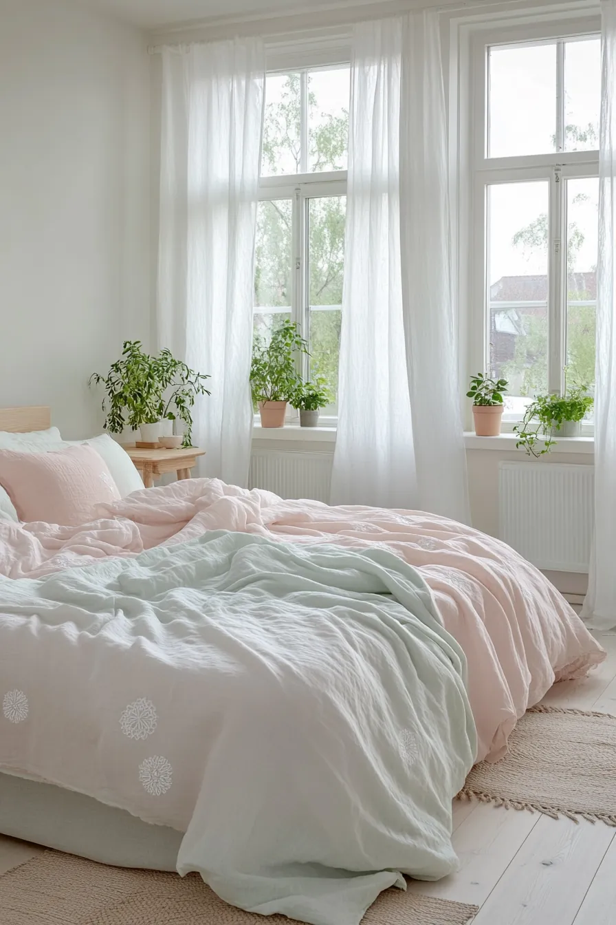 Lightweight Summer Bedroom Textiles Inspiration for a Fresh and Airy Space