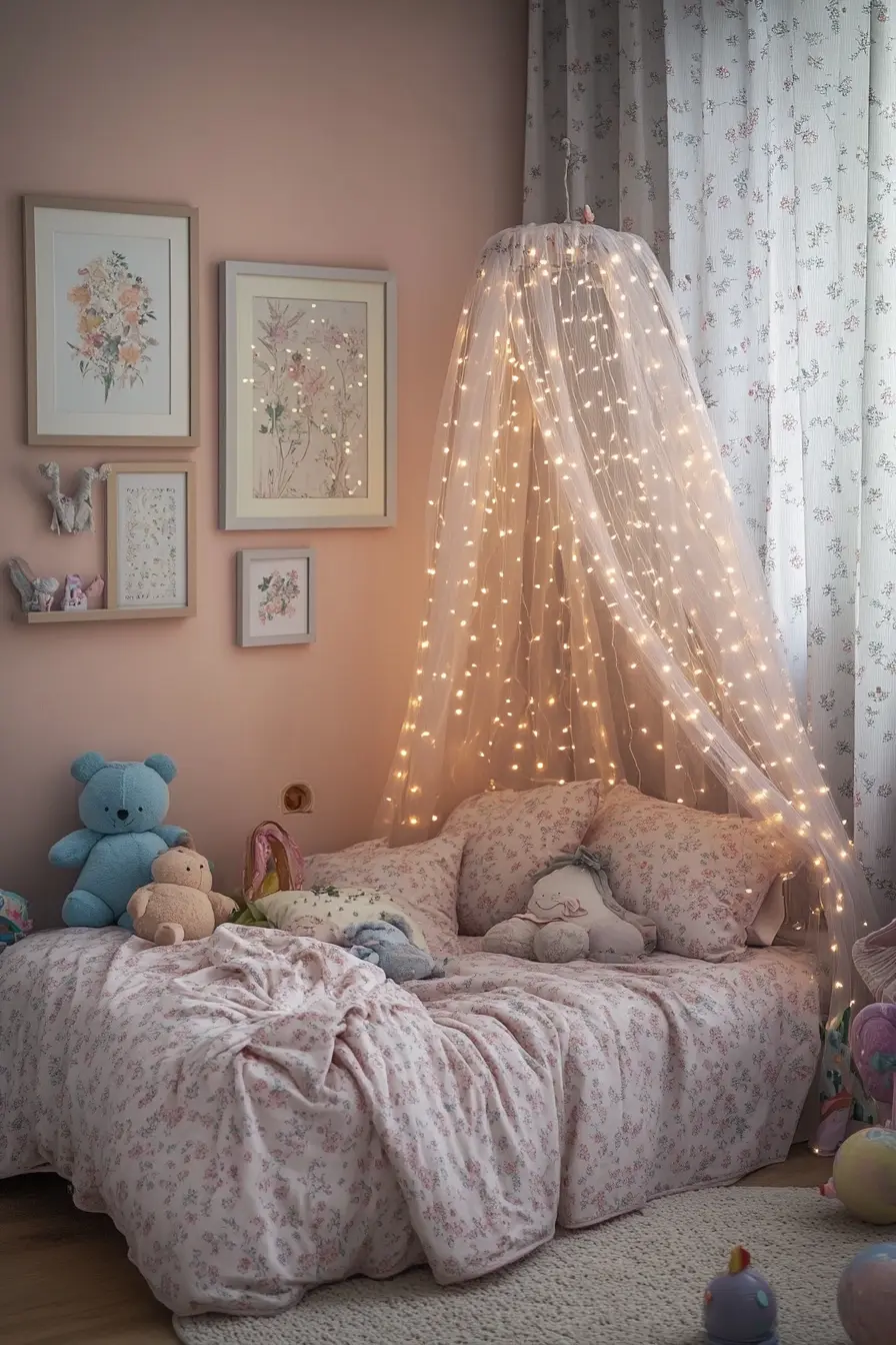 Magical Decor Cute Fairy Lights for a Cozy Girls Bedroom