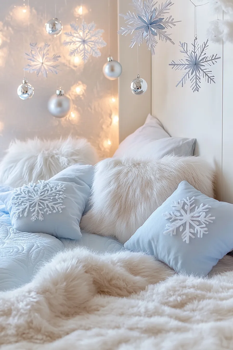 Magical winter wonderland bedroom decor kids dream about
