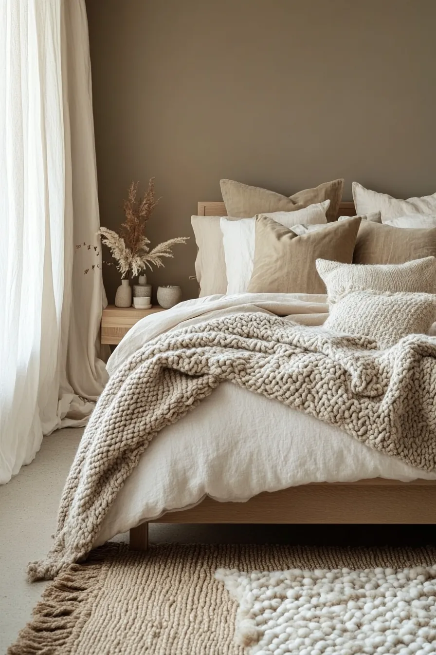 Master the Art of Neutral Winter Bedroom Layers for Serene Decor