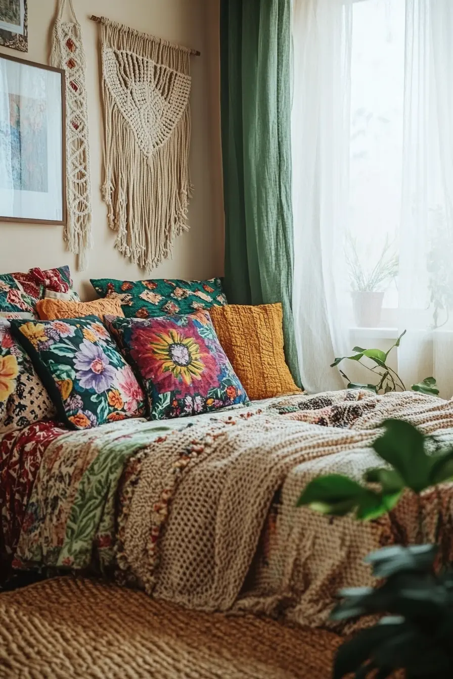 Mastering the Art of Mixing Patterns in Boho Bedroom Design