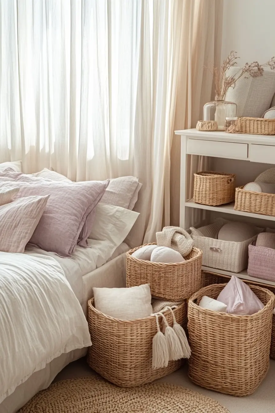 Maximize Space and Style with Bedroom Storage Baskets