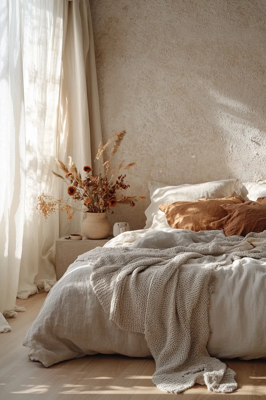 Minimalist Autumn Bedroom Styling Ideas to Warm Up Your Space