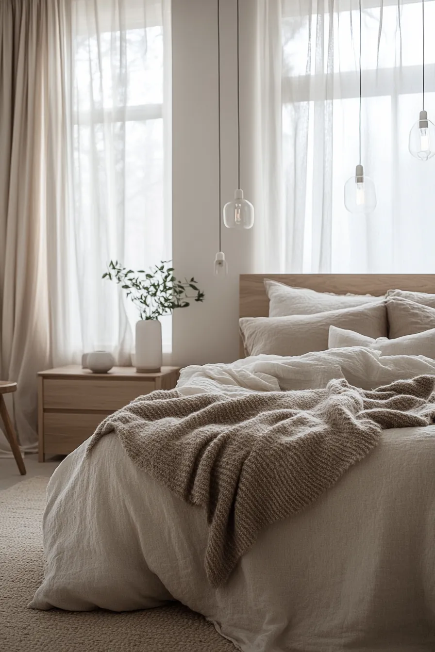 Minimalist Winter Bedroom Styling for a Cozy Calm Retreat