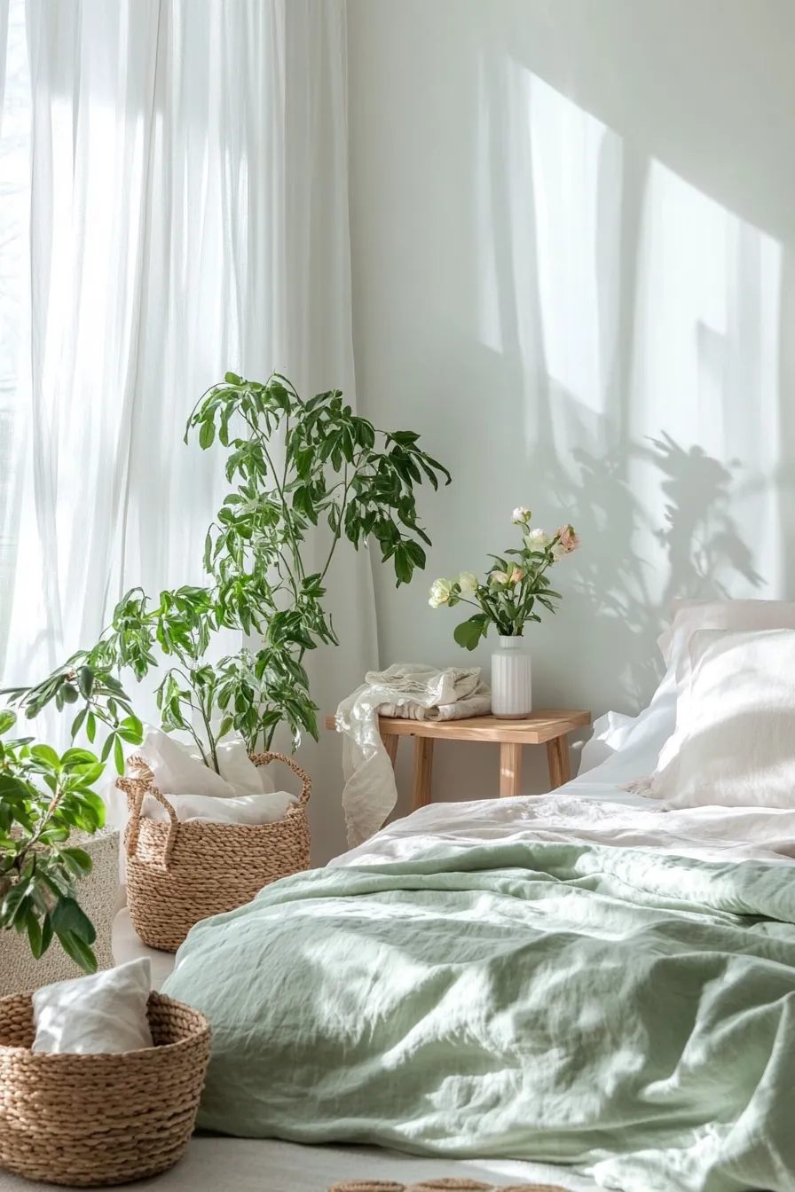 Minimalist spring bedroom refresh ideas for a calm and airy space