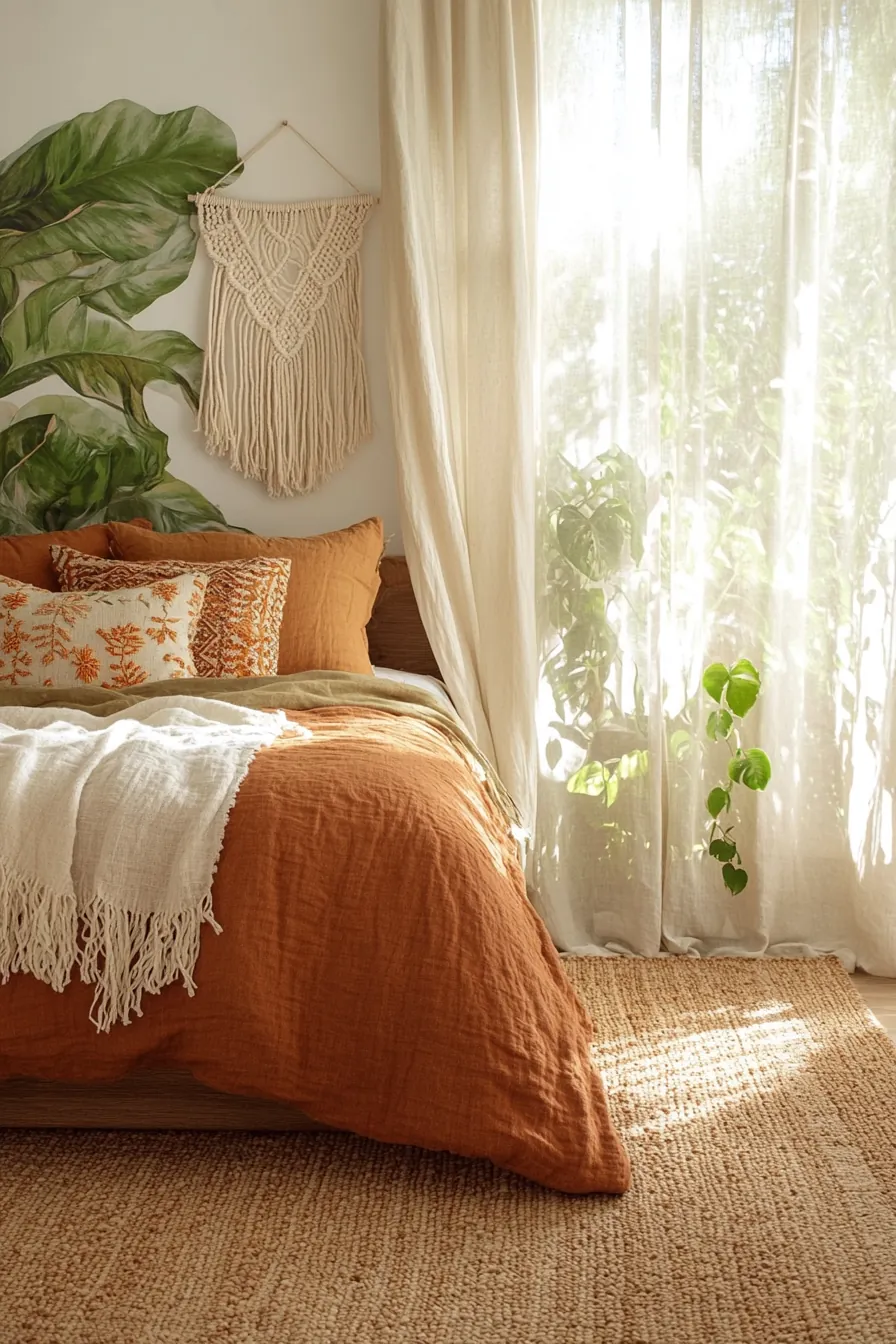 Organic Comfort Using Bohemian Summer Bedroom