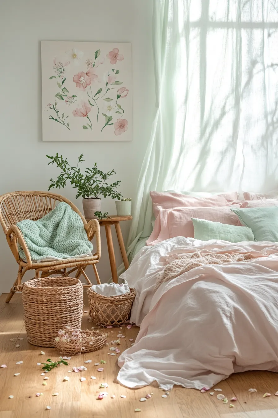 Refresh Bedroom for Spring DIY with Creative and Budget Friendly Ideas