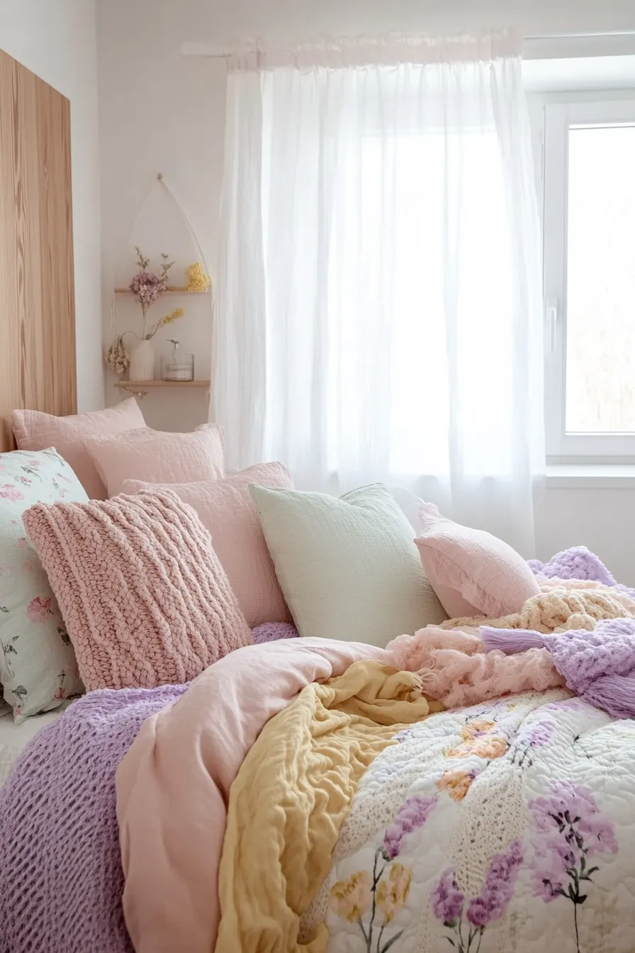 Refresh Tiny Bedrooms Through Spring Pastel Bedroom Decor Inspiration