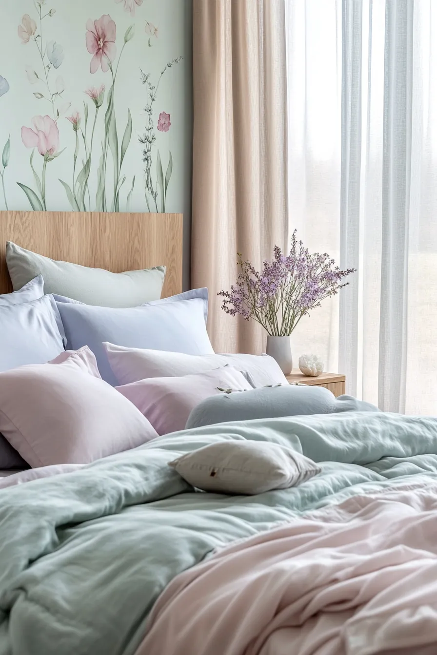Refresh Your Interior Style with Spring Pastel Wall Decor Bedroom Trends