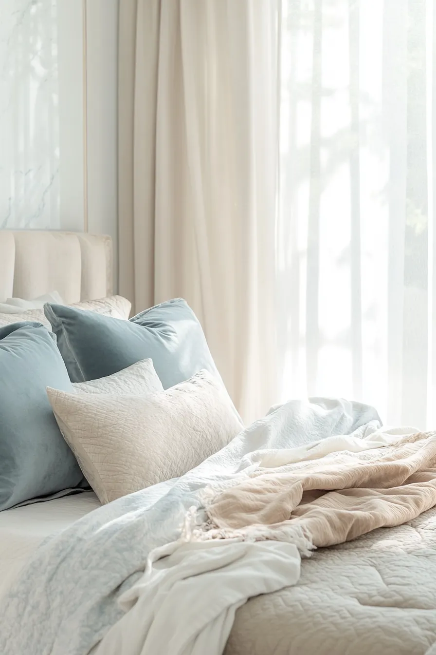Refresh Your Modern Luxe Bedroom Decor with Cozy Summer Textiles for Bedrooms