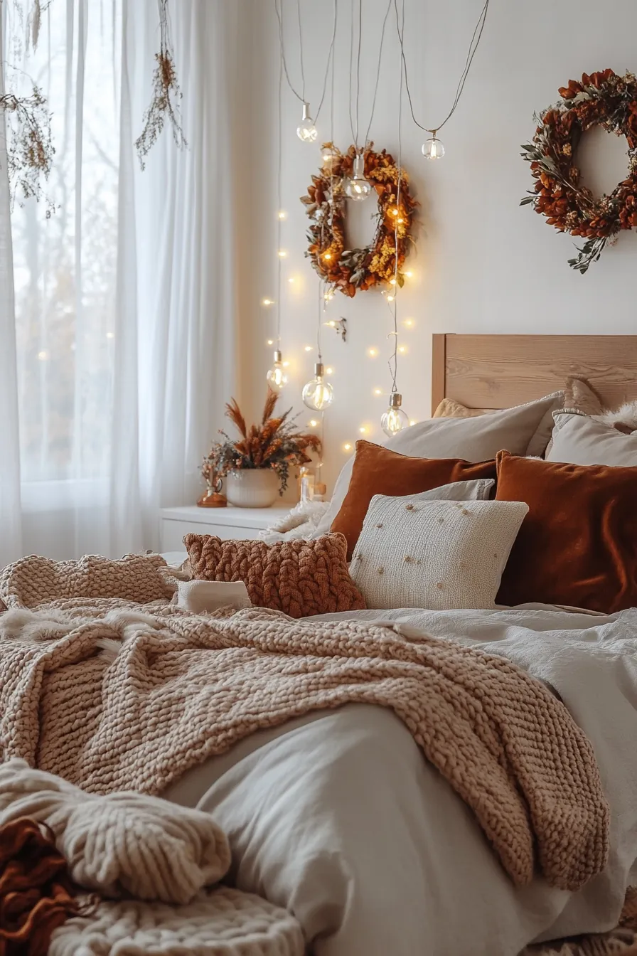 Refreshing Cozy Autumn Bedroom Decor Ideas for Better Sleep