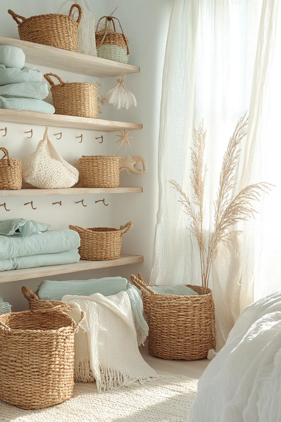 Refreshing Summer Coastal Bedroom Organization Essentials