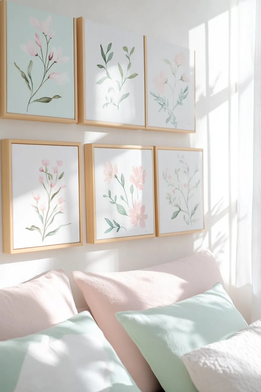 Refreshing spring bedroom wall art ideas to infuse life and color into your decor 272