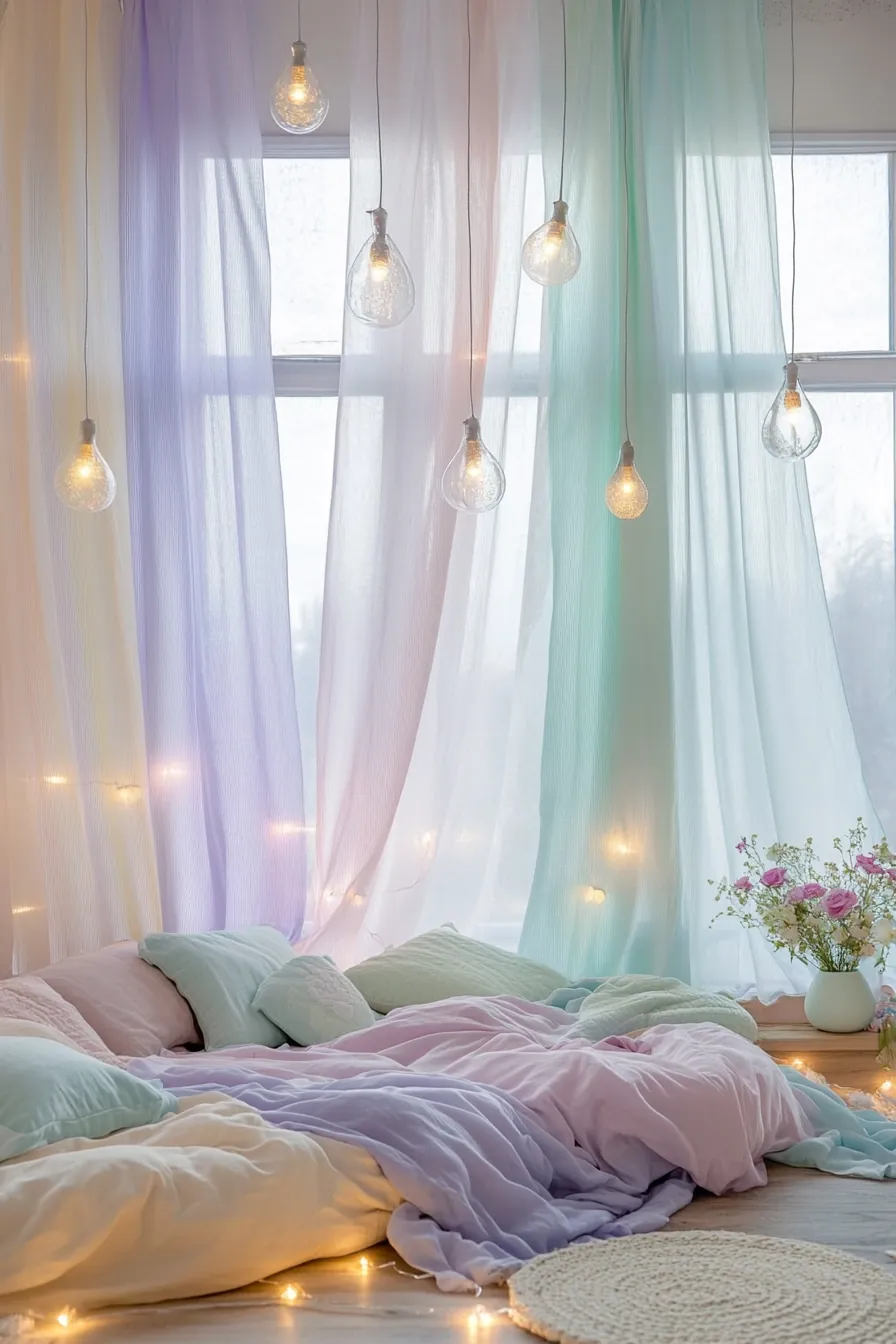 Refreshing spring pastel bedroom decor lighting ideas for serene spaces