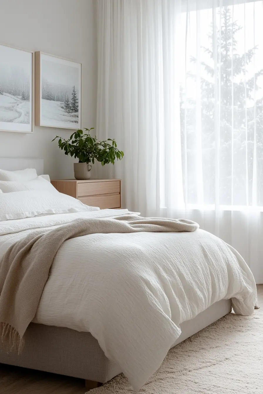 Revitalize Your Bedroom with a Minimalist Winter Makeover