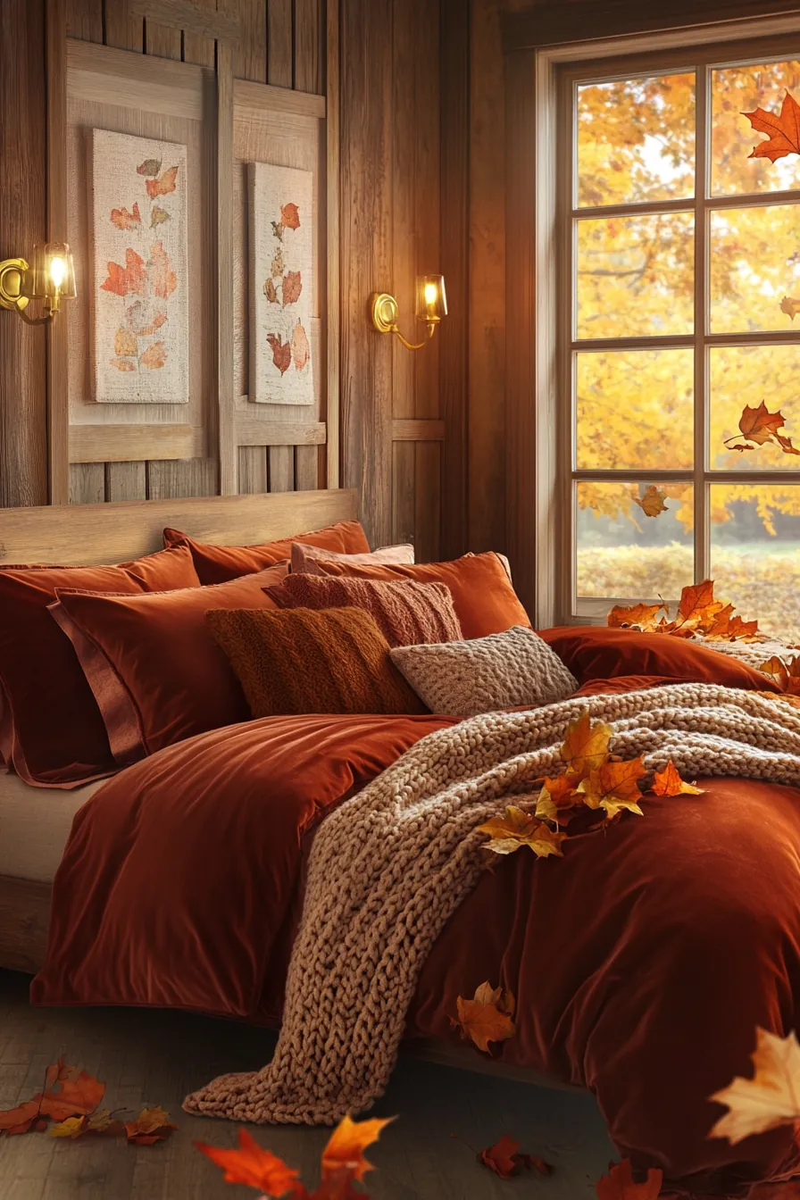 Revitalize Your Room Through Autumn Inspired Bedroom Color Schemes