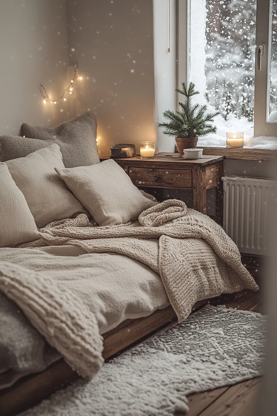 Small Bedroom Winter Hygge Inspiration for Cozy and Stylish Spaces