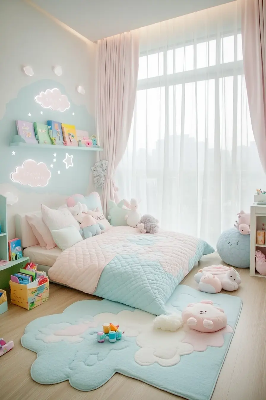 Soft Pastel Inspirations for Adorable Kids Bedrooms