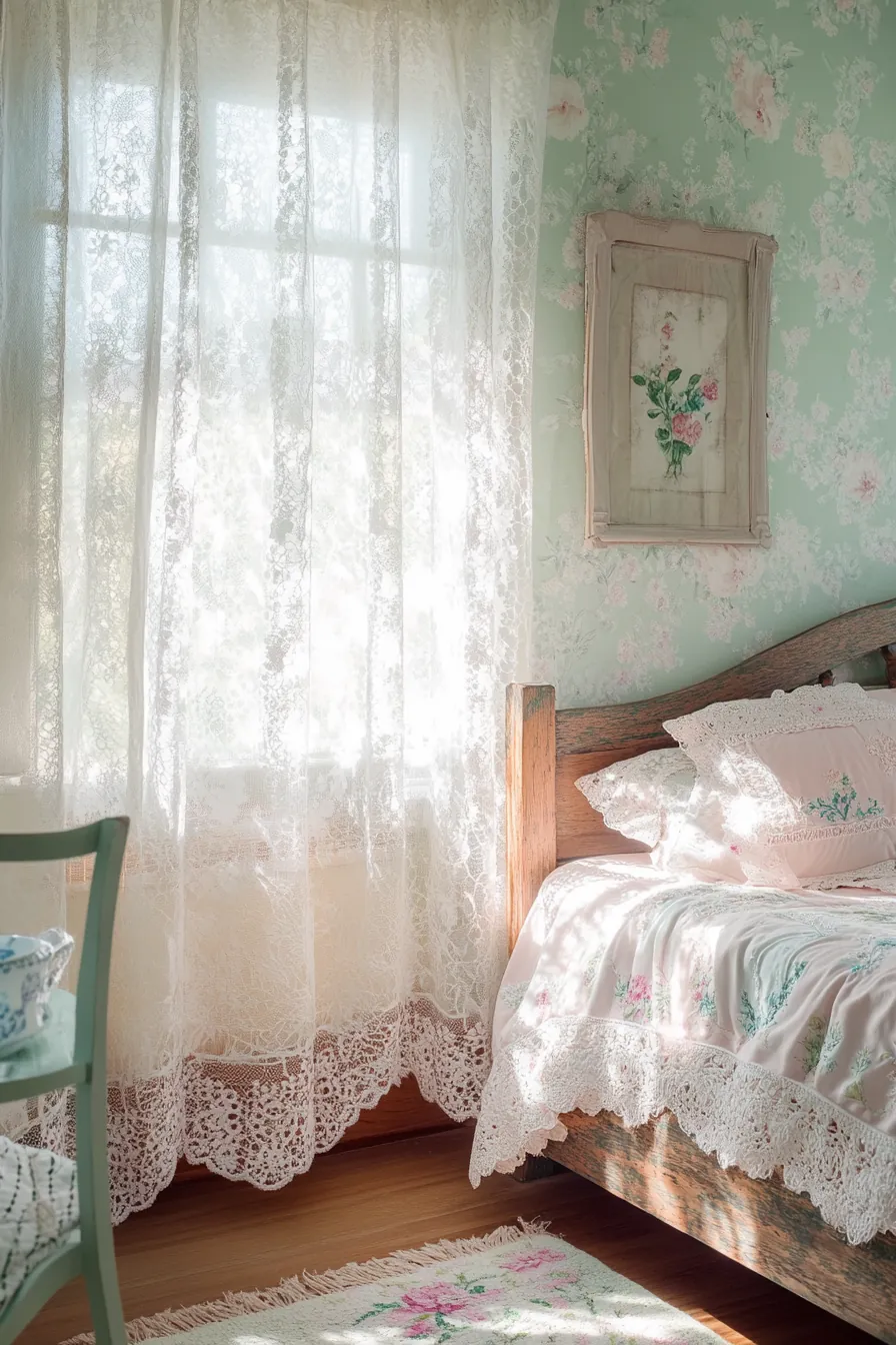 Soft Pastel Vintage Bedroom Themes for Spring That Embrace Rustic Charm