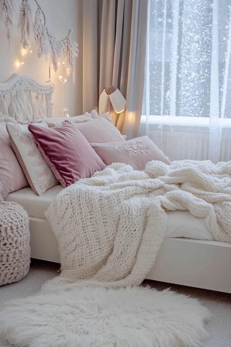 Soft Textiles for Girls Winter Bedroom Ideas to Elevate Comfort and Style