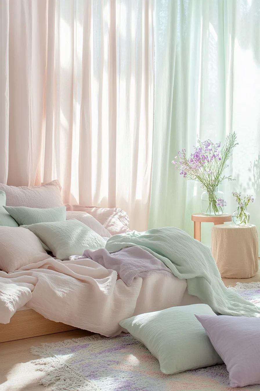 Soft pastel spring bedroom ideas for a serene and refreshing space