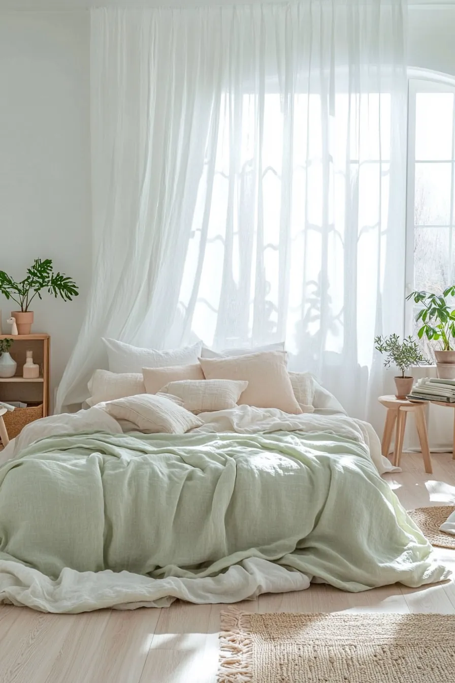 Spring Airy Bedroom Decorating Ideas to Refresh Your Space with Light and Elegance