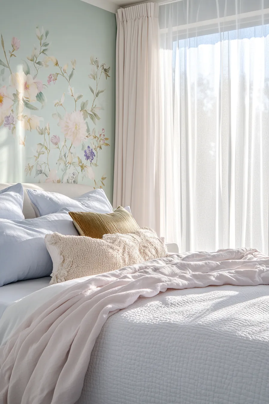 Spring Pastel Bedroom Wall Inspiration for Fresh Interior Style
