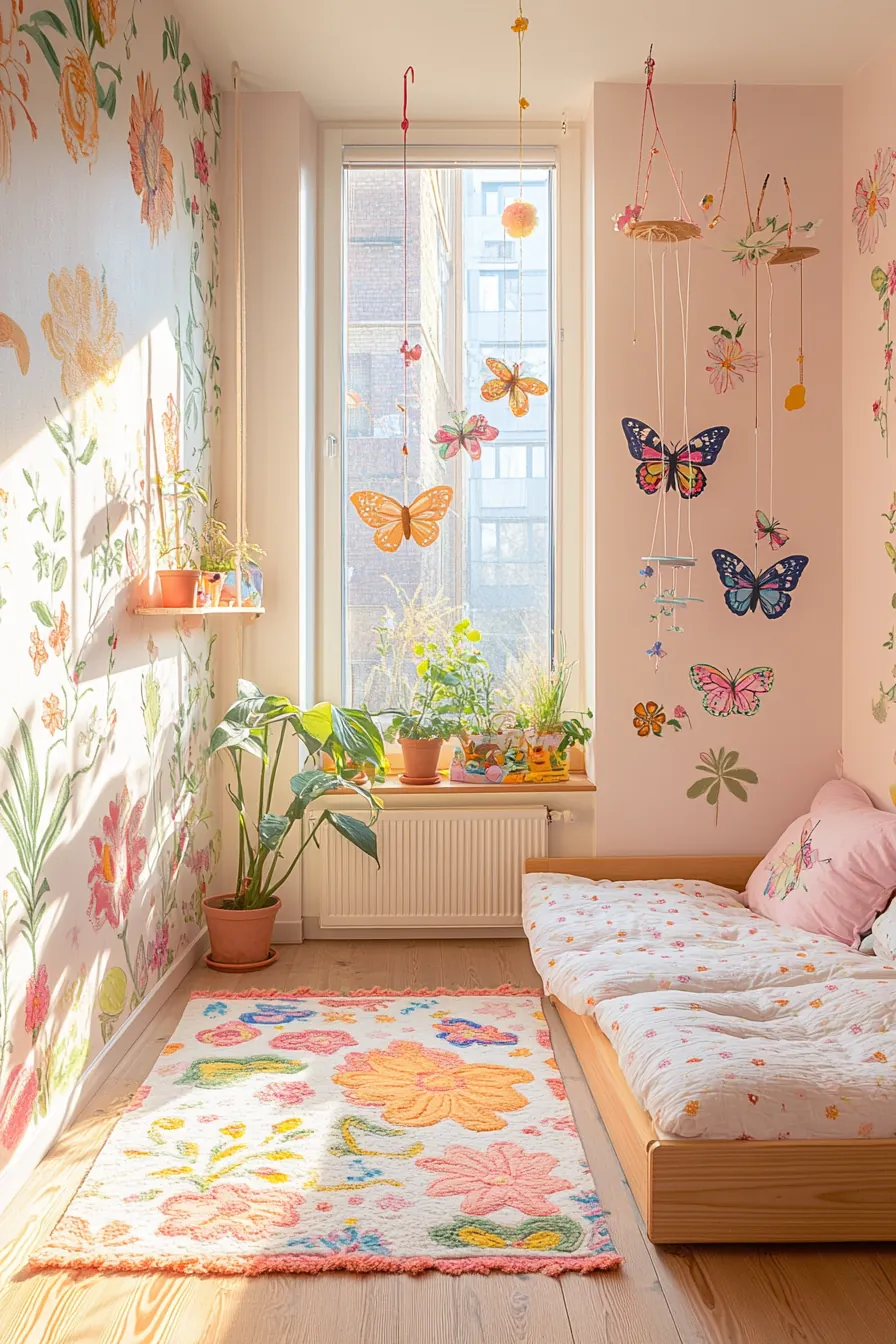Springtime playful decor ideas kids bedroom for bright and joyful spaces