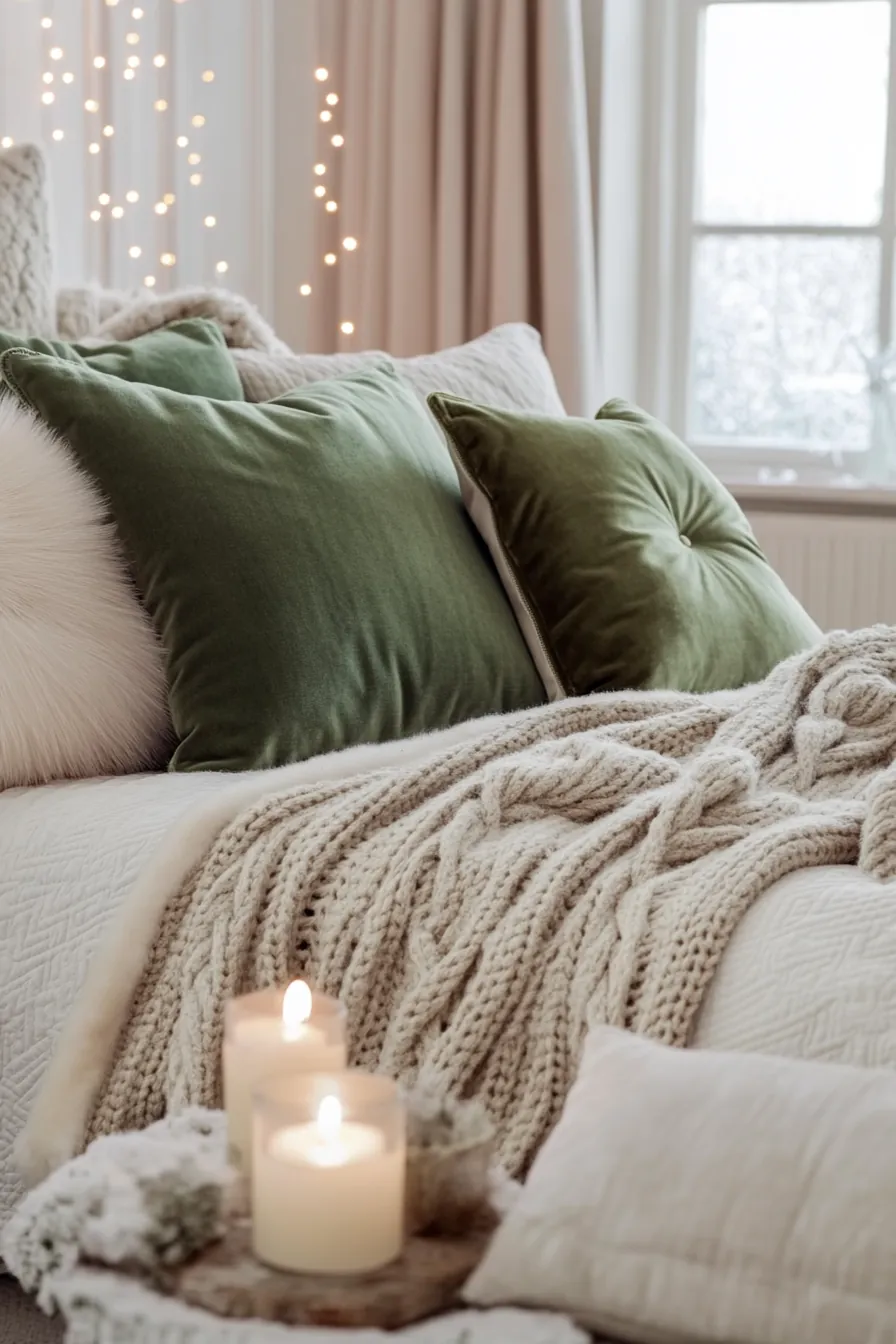 Stylish Cozy Winter Bedroom Textiles Inspiration Ideas