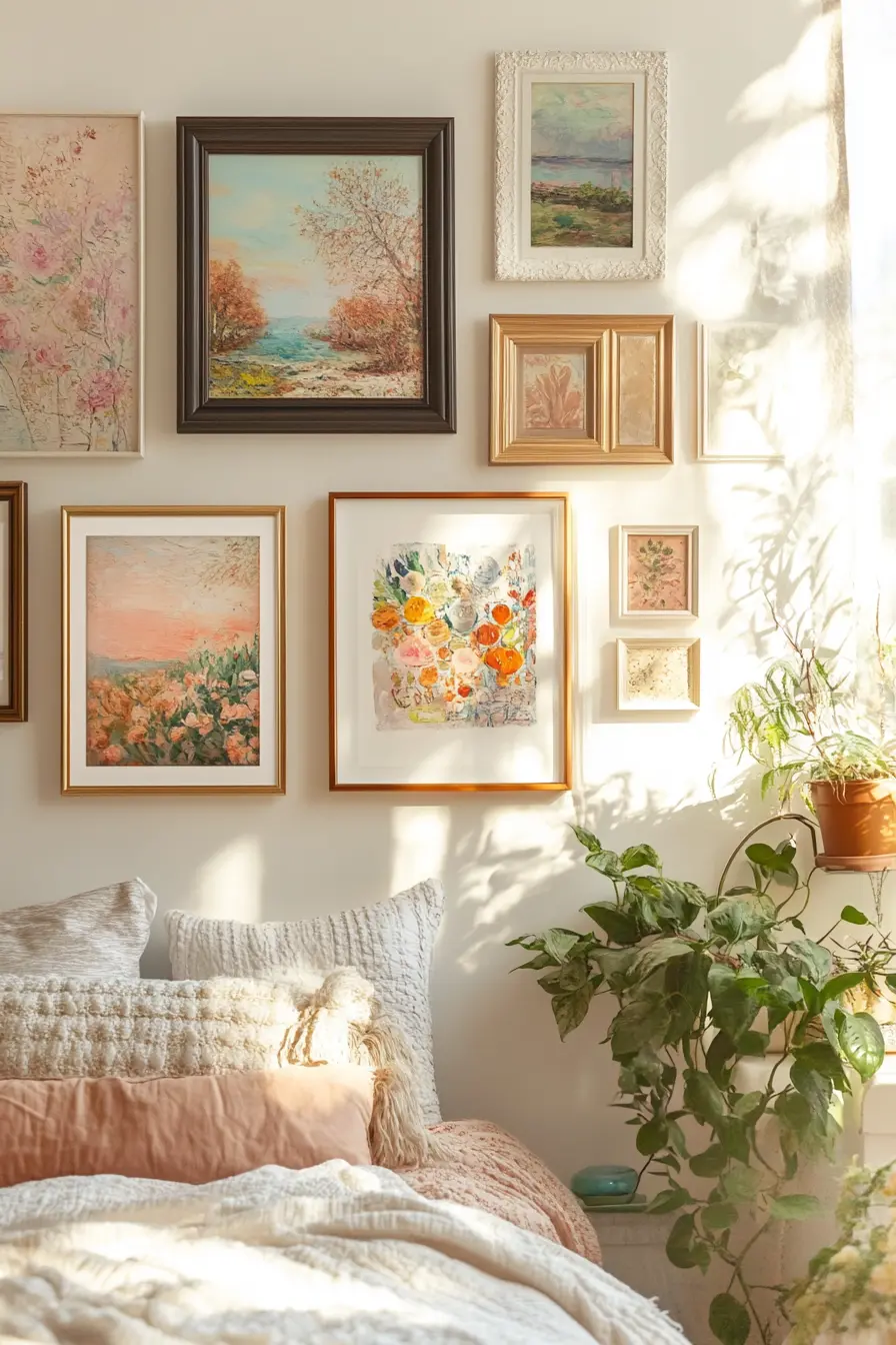 Stylish Gallery Wall Inspirations for Your Bedroom Sanctuary