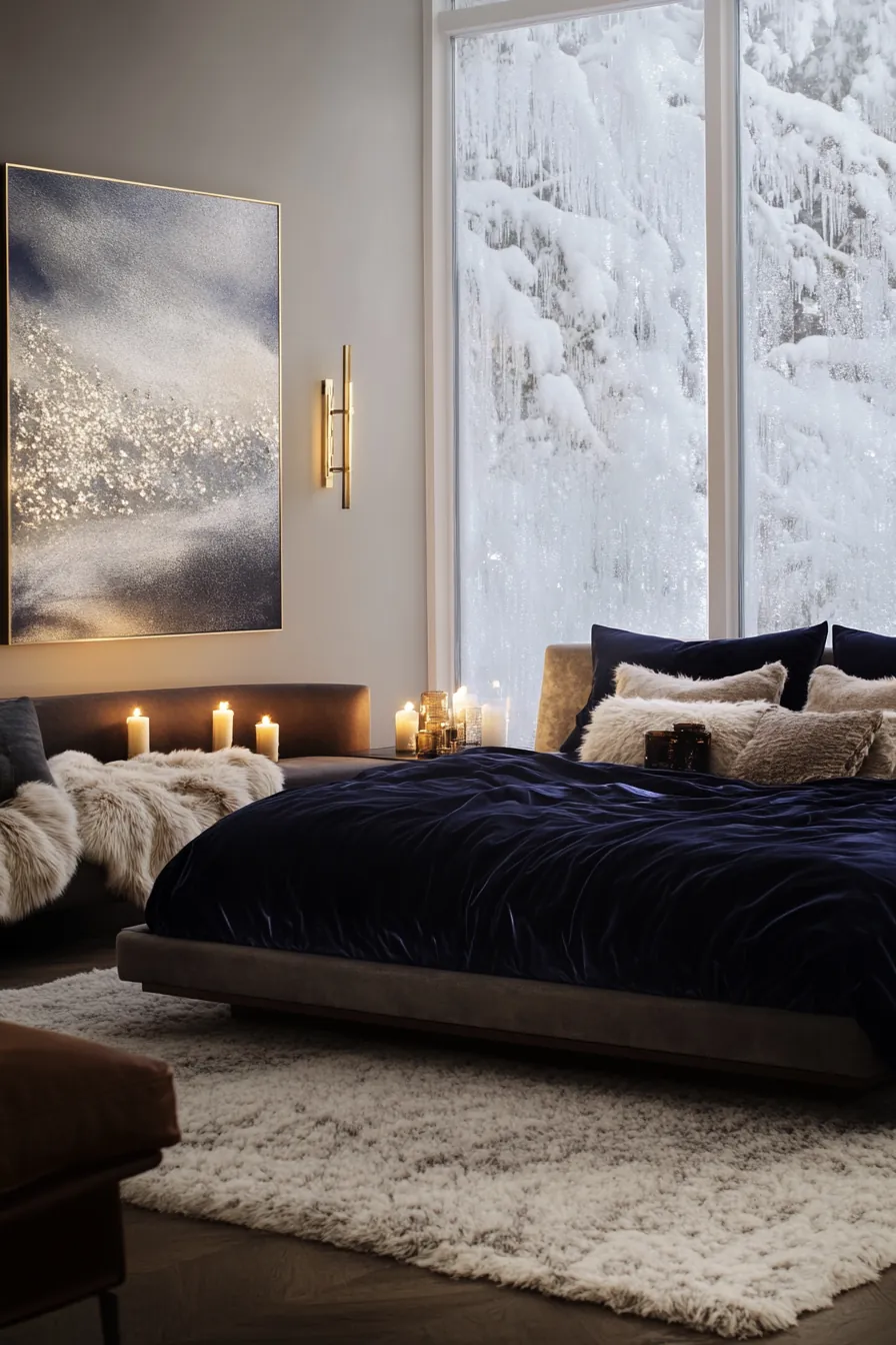 Stylish Ideas for Modern Luxe Winter Hygge Bedrooms