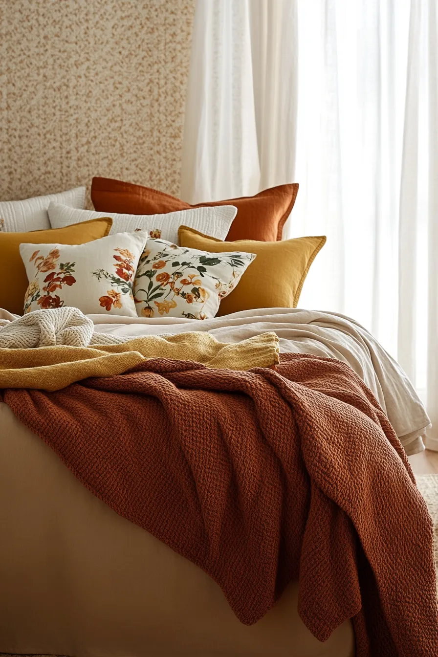 Stylish Seasonal Layer Bedding Ideas for a Cozy Bedroom